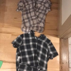 Two plaid shirts